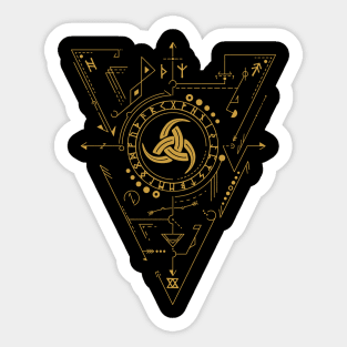 Triple Horn of Odin | Norse Pagan Symbol Sticker